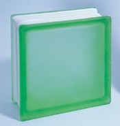 Стеклоблок Star Glass цветной матовый односторонний Зеленый