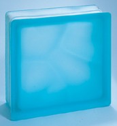 Стеклоблок Star Glass цветной матовый двухсторонний Морская волна