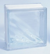 Стеклоблок Star Glass интерьерный бесцветный Двойная волна